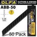 OLFA Blades Black X-sharp 50 Per Pack Ultra Sharp 9mm